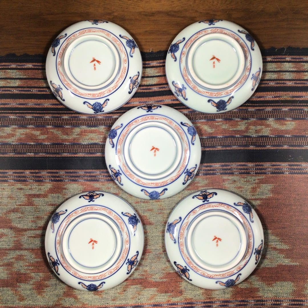 Amazon.co.jp: 賞美堂 其泉 『古伊万里見込地紋』 小皿 5枚 : ホーム